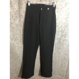NILS Snow Pants Womens 6 Black Softshell Entrant Insulated Stretch Ski Snowboard